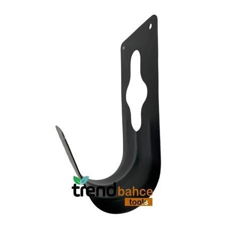 Metal Hortum Toplama Aparatı Bahçe Duvar Hortum Sarma Aparatı (SİYAH)