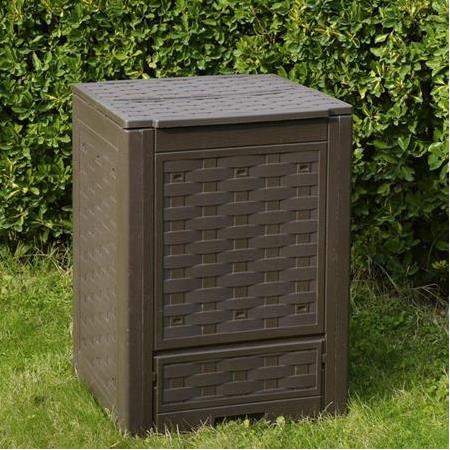 CONTENİTORE COMPOSTER RATTAN BROWN